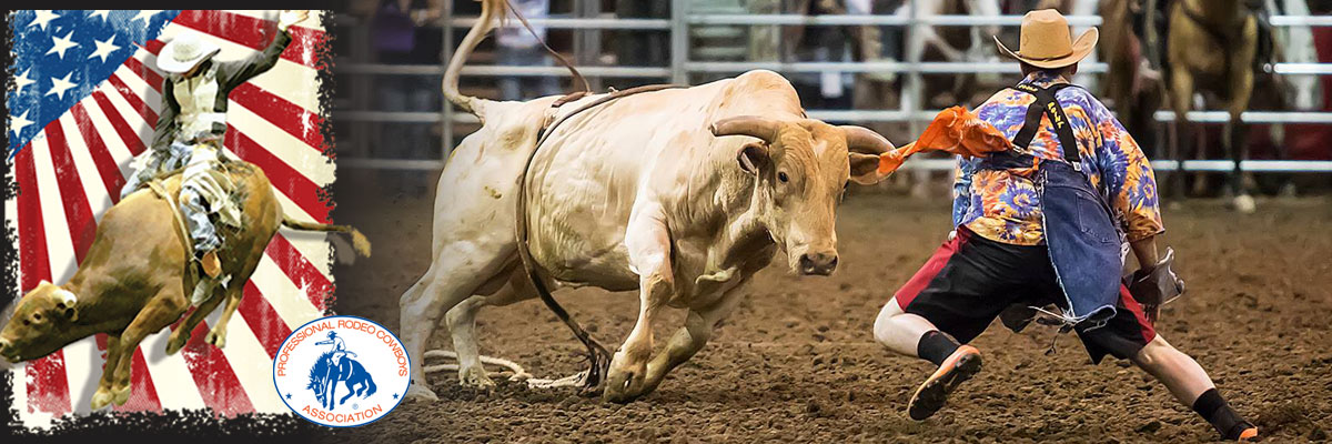 PRCA Rodeo Calf Wrestiling